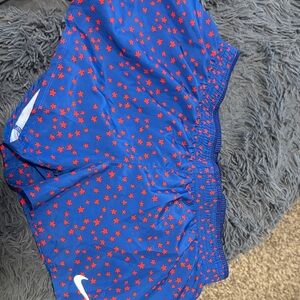 Nike Red Star Blue Athletic Shorts